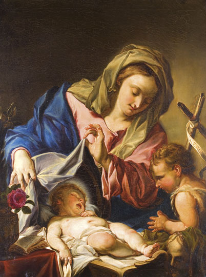 Trevisani, Francesco után, 19. sz. Mária  a kis Jézussal és Szent Jánossal